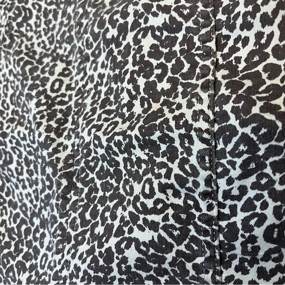 Free People Women’s Cheetah Animal Print Mini Skirt Straight Modern Boho Size 10 - Picture 3 of 10